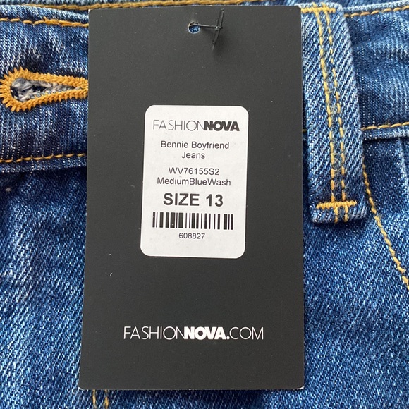 Bennie Boyfriend Jeans - Medium Blue Wash SIZE13 - Picture 5 of 6